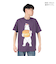 ゴースローキャラバン（GOSLOWCARAVAN）DOMDOM×GSC 手作り厚焼きたまごバーガークマ Tシャツ 341961 VLT バイオレット