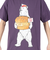 ゴースローキャラバン（GOSLOWCARAVAN）DOMDOM×GSC 手作り厚焼きたまごバーガークマ Tシャツ 341961 VLT バイオレット