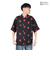 ゴースローキャラバン（GOSLOWCARAVAN）ブッチャー総柄プリント半袖シャツ 340207 BLK