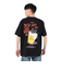 ゴースローキャラバン（GOSLOWCARAVAN）RAY綿 猫と麦酒TEE 麦酒風呂2 半袖Tシャツ 342611 BLK ブラック 冷感