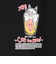 ゴースローキャラバン（GOSLOWCARAVAN）RAY綿 猫と麦酒TEE 麦酒風呂2 半袖Tシャツ 342611 BLK ブラック 冷感