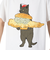 ゴースローキャラバン（GOSLOWCARAVAN）DOMDOM×GSC びたびたバターフィッシュ猫 半袖Tシャツ 341962 WHT ホワイト