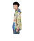 ゴースローキャラバン（GOSLOWCARAVAN）メッシュ防蚊加工 総柄プリントパーカー ジャケット 340216 ブルー