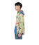 ゴースローキャラバン（GOSLOWCARAVAN）メッシュ防蚊加工 総柄プリントパーカー ジャケット 340216 ブルー