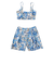 ロキシー（ROXY）水着 3点セット ラッシュTシャツ付き ジュニア MINI ARTSY FLORAL 25SPTSW251102OWT