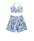 ロキシー（ROXY）水着 3点セット ラッシュTシャツ付き ジュニア MINI ARTSY FLORAL 25SPTSW251102OWT