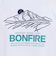 ボンファイア（Bonfire）半袖Tシャツ Mount range 50BNF5SCD2375 WHT ホワイト