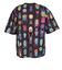 ゴースローキャラバン（GOSLOWCARAVAN）半袖Tシャツ ストレッチサッカー 総柄プリントTシャツ 346124 BLK ブラック 速乾