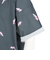 ゴースローキャラバン（GOSLOWCARAVAN）半袖Tシャツ ストレッチサッカー 総柄プリントTシャツ 346124 CCL チャコールグレー 速乾