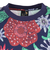 ゴースローキャラバン（GOSLOWCARAVAN）半袖Tシャツ ストレッチサッカー 総柄プリントTシャツ 346124 NVY ネイビー 速乾