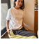 ロキシー（ROXY）半袖Tシャツ ドロップショルダー ヘリテージロゴ HANGLOOSE 25SURST252042NAT
