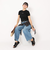 ハーレー（HURLEY）半袖Tシャツ レディース RIB ニット WSS2320004-BLK