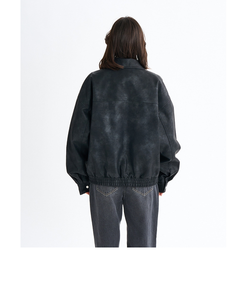 ROXY ファー付き ブラックジャケット　美品 2423-0241-co2.jpg