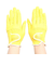 パフォーマンスギア（PG）ゴルフ 両手用 カラーテックグローブ PGKSC2T1901 YEL