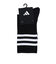アディダス（adidas）ゴルフ クルー丈 スリーストライプ クッションソックス MGR52-HT5825 BK/WH