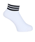 アディダス（adidas）ゴルフ アンクル丈 スリーストライプス クッションソックス MGR64-HT5776 WH/BK