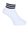 アディダス（adidas）ゴルフ アンクル丈 スリーストライプス クッションソックス MGR64-HT5776 WH/BK