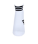 アディダス（adidas）ゴルフ アンクル丈 スリーストライプス クッションソックス MGR64-HT5776 WH/BK