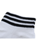 アディダス（adidas）ゴルフ アンクル丈 スリーストライプス クッションソックス MGR64-HT5776 WH/BK