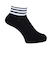 アディダス（adidas）ゴルフ アンクル丈 スリーストライプス クッションソックス MGR64-HT5778 BK/WH