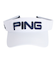 ピン（PING）ゴルフ デオゼロ ツアーデザインサンバイザー HW-P2302 DEO.0 VISOR WH 36786