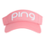 ピン（PING）ゴルフ ツアーサンバイザー HW-L2302 DEO.0 VISOR PNK 36813