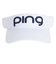 ピン（PING）ゴルフ ツアーサンバイザー HW-L2302 DEO.0 VISOR WH 36813
