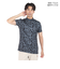 ゴルフウェア モックネック 半袖 メンズ ビッグロゴ ショートスリーブ モック GRT081 BLXGY