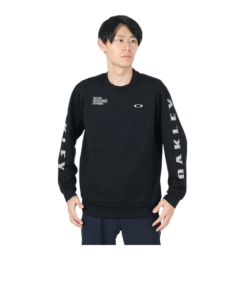 OAKLEY オークリー　ペイズリー　撥水防風ゴルフウェア　総柄　XL オークリー（OAKLEY）ゴルフウェア 吸汗 速乾 スウェットシャツ