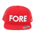 ゴルフ FORE キャップ TEMC301F-RED