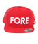 ゴルフ FORE キャップ TEMC301F-RED