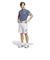 アディダス（adidas）ゴルフウェア 半袖 吸汗速乾 3ストライプス メッシュベントモック IKK67-IN9054NVY