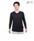 トミーアーマー（Tommy Armour）ゴルフウェア インナー 吸汗速乾 接触冷感 長袖 Vネックシャツ TAGC24S040051 BLK
