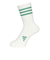 アディダス（adidas）ゴルフ クルー丈 スリーストライプ クッションソックス MGR52-IS6533 W/GRN