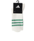 アディダス（adidas）ゴルフ クルー丈 スリーストライプ クッションソックス MGR52-IS6533 W/GRN