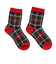 マンシング（MUNSING）ゴルフ 保温 ミドル丈 チェック柄ソックス MG4FSO00L BK00