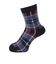 マンシング（MUNSING）ゴルフ 保温 ミドル丈 チェック柄ソックス MG4FSO00L NV00