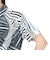 ルコックスポルティフ（lecoqsportif）ゴルフウェア 吸汗速乾 ストレッチフォーサー フレンチボーダー半袖シャツ QGMXJA12 BK00