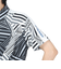ルコックスポルティフ（lecoqsportif）ゴルフウェア 吸汗速乾 ストレッチフォーサー フレンチボーダー半袖シャツ QGMXJA12 BK00