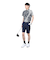 ルコックスポルティフ（lecoqsportif）ゴルフウェア 吸汗速乾 ストレッチフォーサー フレンチボーダー半袖シャツ QGMXJA12 BK00