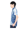 ルコックスポルティフ（lecoqsportif）ゴルフウェア 吸汗速乾 ストレッチフォーサー フレンチボーダー半袖シャツ QGMXJA12 BL00