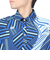 ルコックスポルティフ（lecoqsportif）ゴルフウェア 吸汗速乾 ストレッチフォーサー フレンチボーダー半袖シャツ QGMXJA12 BL00