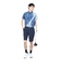 ルコックスポルティフ（lecoqsportif）ゴルフウェア 吸汗速乾 ストレッチフォーサー フレンチボーダー半袖シャツ QGMXJA12 BL00