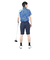ルコックスポルティフ（lecoqsportif）ゴルフウェア 吸汗速乾 ストレッチフォーサー フレンチボーダー半袖シャツ QGMXJA12 BL00