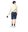 ルコックスポルティフ（lecoqsportif）ゴルフウェア 吸汗速乾 ストレッチフォーサー フレンチボーダー総柄半袖シャツ QGMXJA18 YL00