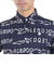 ルコックスポルティフ（lecoqsportif）ゴルフウェア 吸汗速乾 高通気プリント半袖シャツ QGMXJA52 NV00