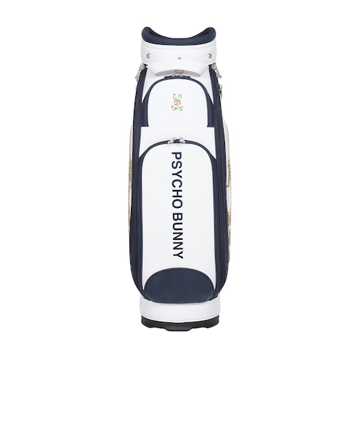 Psycho bunny サイコバニー アイボリー ゴルフ カバン 大容量 Psycho Bunny サイコバニー ゴルフ キャディバッグ ゴルフバッグ