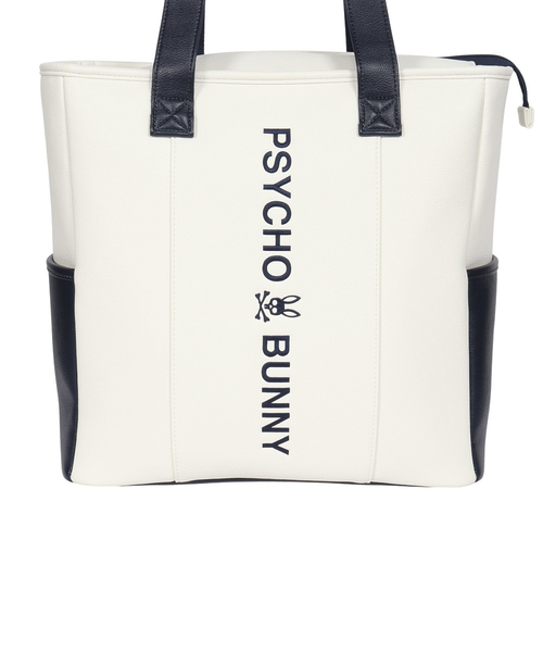 サイコバニー ゴルフ トートバッグ PSYCHO BUNNY 白 【公式通販】