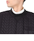 フィドラ（FIDRA）ゴルフウェア アウター 中綿 ヘリンボーンキルトプルオーバー FV5STY06 BLK