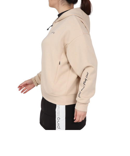 ピン（PING）ゴルフウェア 長袖パーカー ダンボールニットスウェット